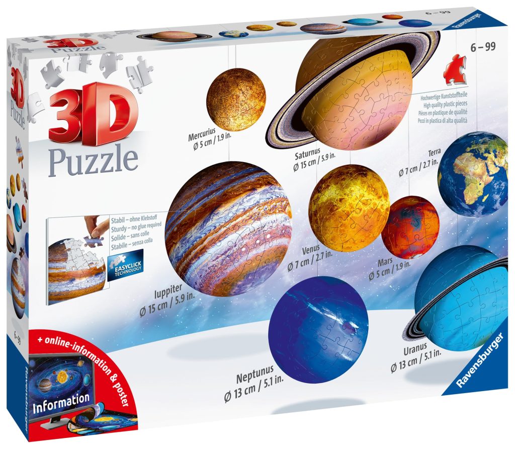 3D Solar System Puzzles